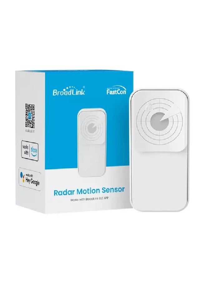 Broadlink SR4M Radar Motion Sensor – Smart Home Human Detection, 12m Range – White - Image 3